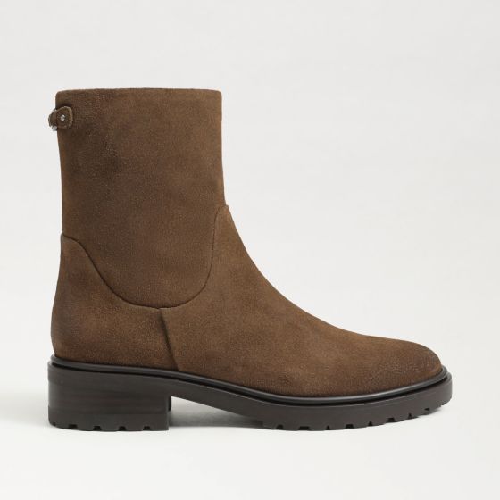 Washed Mocha Brown Suede