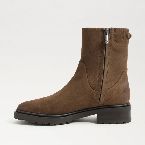 Washed Mocha Brown Suede